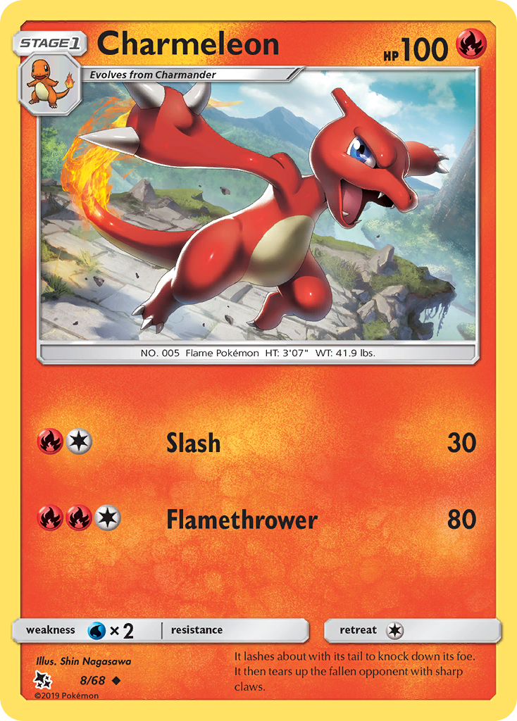 Charmeleon (8/68) [Sun & Moon: Hidden Fates] | Devastation Store