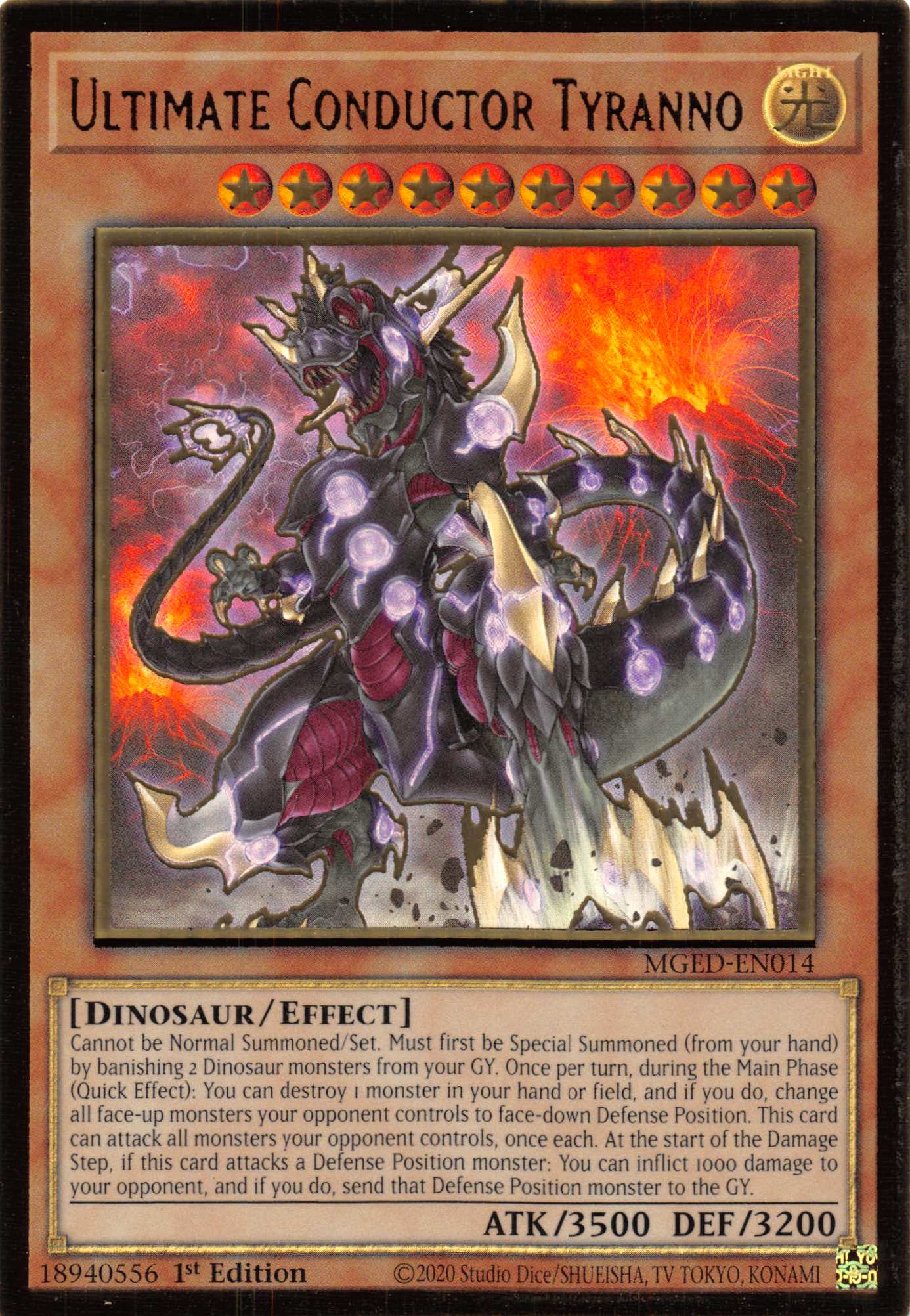Ultimate Conductor Tyranno [MGED-EN014] Gold Rare | Devastation Store