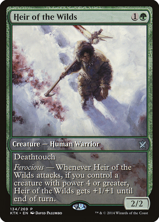 Heir of the Wilds (Game Day) (Extended Art) [Khans of Tarkir Promos] | Devastation Store