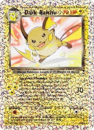 Dark Raichu (S3/S4) [Box Topper] | Devastation Store