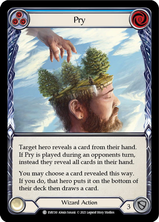 Pry (Blue) [EVR130] (Everfest)  1st Edition Rainbow Foil | Devastation Store