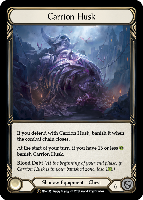 Carrion Husk (Rainbow Foil) [U-MON187-RF] Unlimited Edition Rainbow Foil | Devastation Store