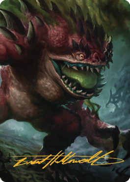 Hezrou Art Card (Gold-Stamped Signature) [Commander Legends: Battle for Baldur's Gate Art Series] | Devastation Store