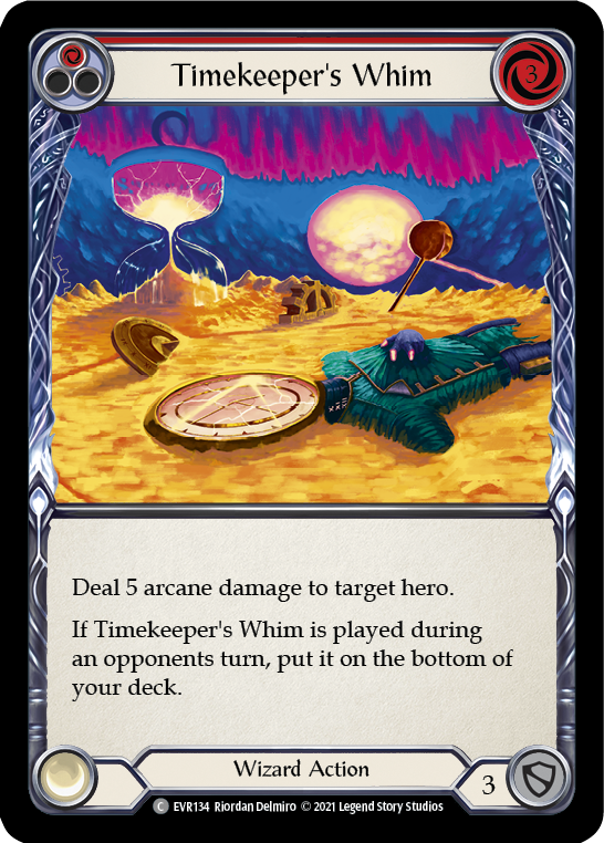 Timekeeper's Whim (Red) [EVR134] (Everfest)  1st Edition Rainbow Foil | Devastation Store