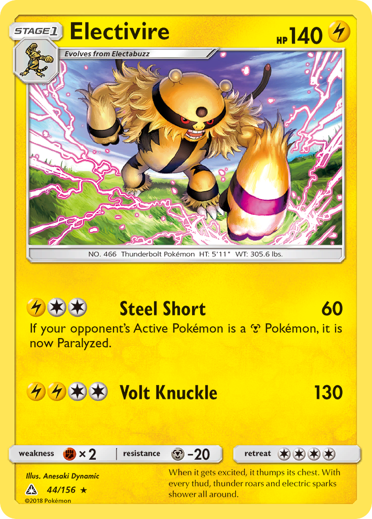 Electivire (44/156) [Sun & Moon: Ultra Prism] | Devastation Store