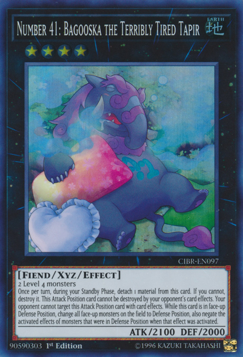 Number 41: Bagooska the Terribly Tired Tapir [CIBR-EN097] Super Rare | Devastation Store