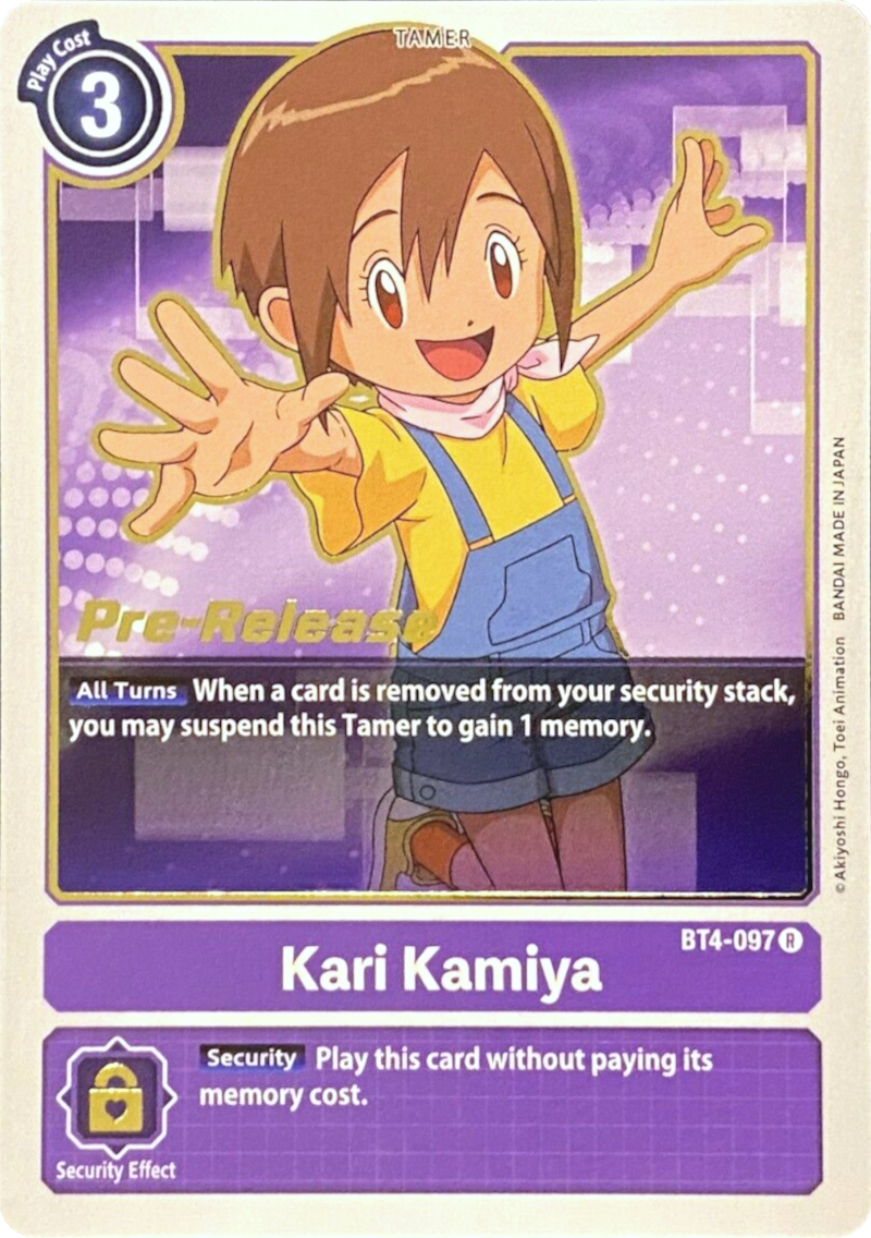 Kari Kamiya [BT4-097] [Great Legend Pre-Release Promos] | Devastation Store