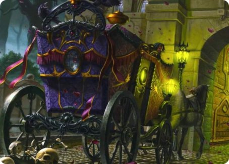 Honeymoon Hearse Art Card [Innistrad: Crimson Vow Art Series] | Devastation Store