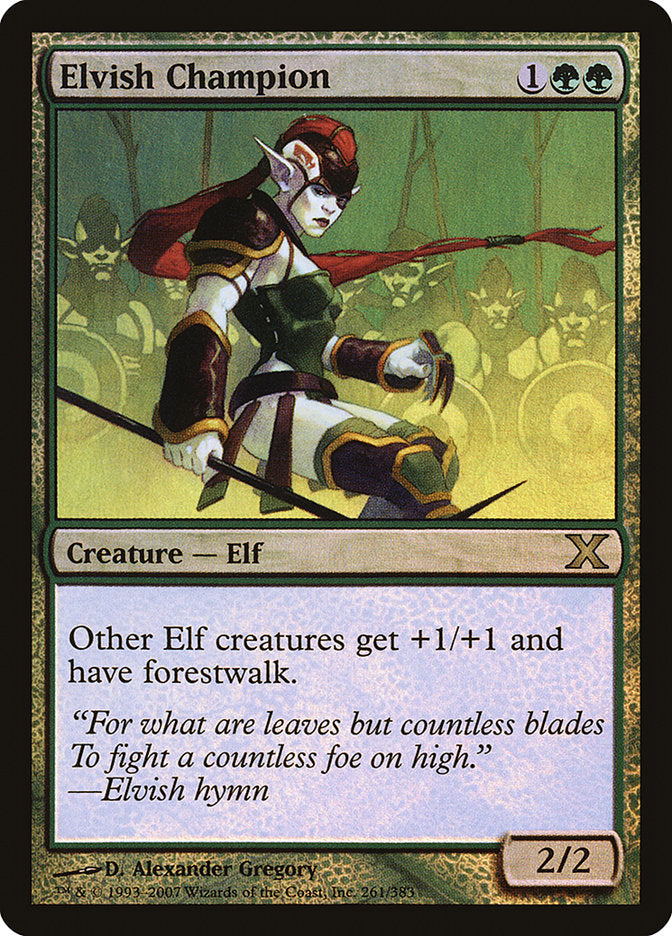 Elvish Champion (Premium Foil) [Tenth Edition] | Devastation Store