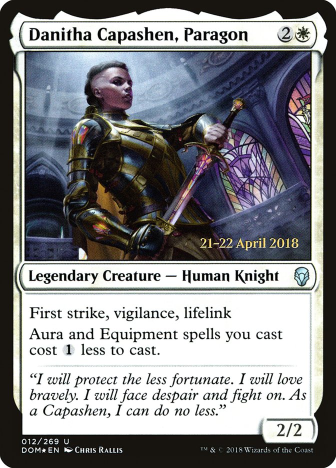 Danitha Capashen, Paragon  [Dominaria Prerelease Promos] - Devastation Store | Devastation Store