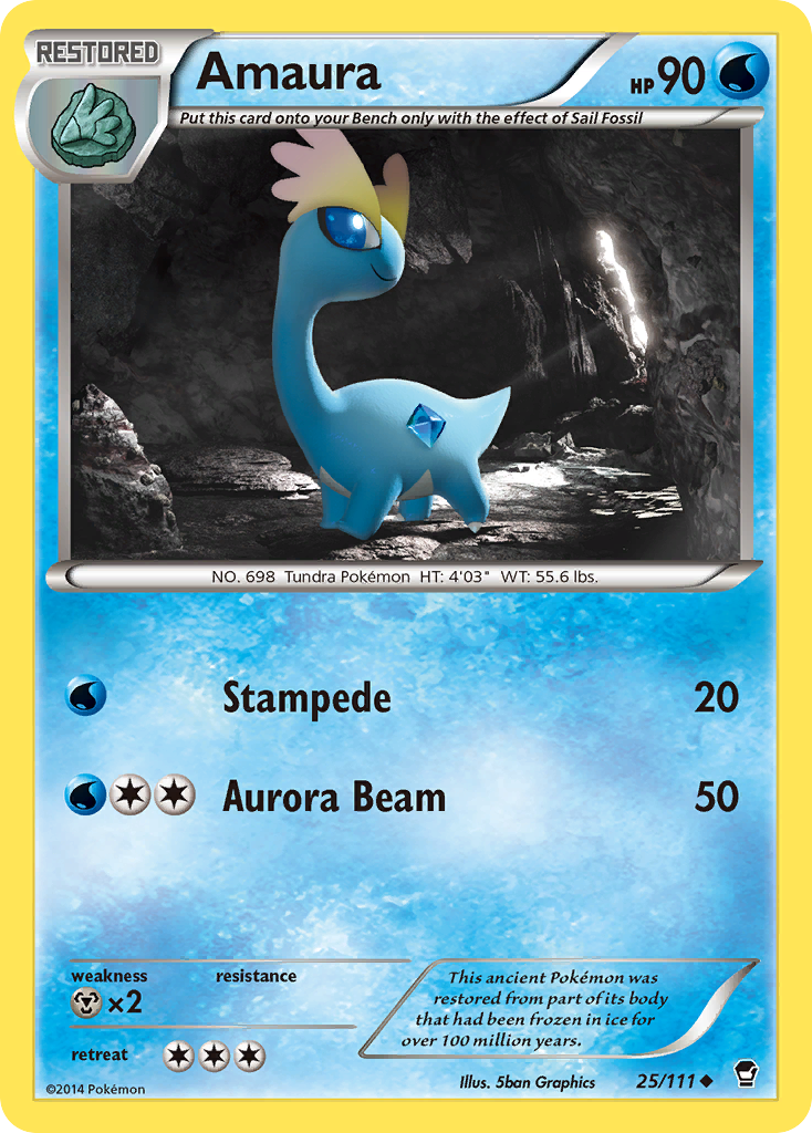 Amaura (25/111) [XY: Furious Fists] | Devastation Store