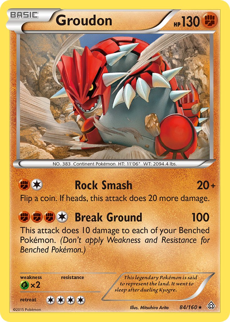 Groudon (84/160) (Theme Deck Exclusive) [XY: Primal Clash] | Devastation Store