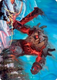 Quakebringer Art Card (Gold-Stamped Signature) [Kaldheim: Art Series] | Devastation Store