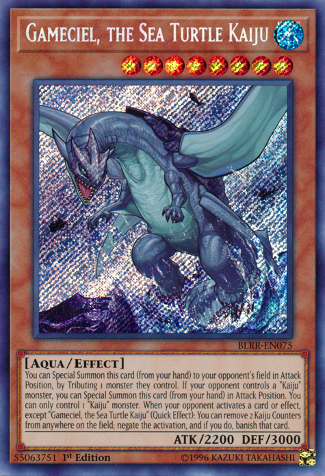 Gameciel, the Sea Turtle Kaiju [BLRR-EN075] Secret Rare | Devastation Store