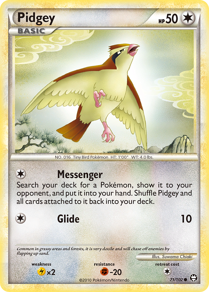 Pidgey (71/102) [HeartGold & SoulSilver: Triumphant] | Devastation Store