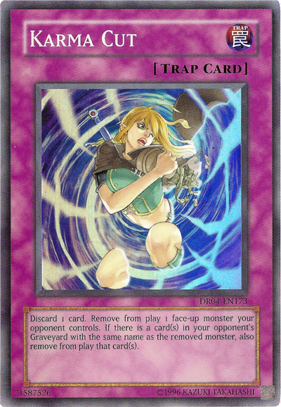 Karma Cut [DR04-EN173] Super Rare | Devastation Store
