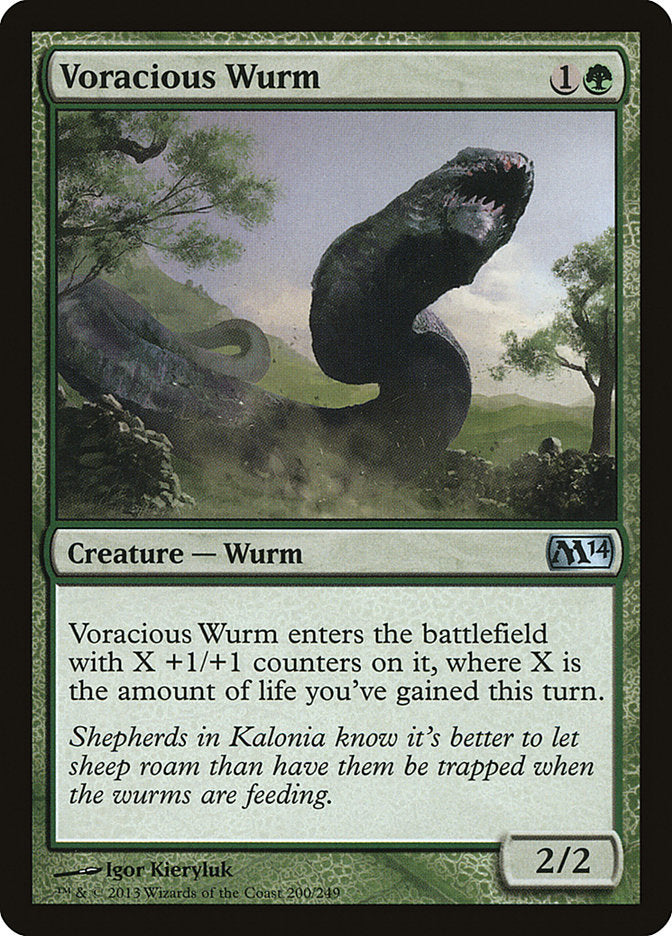 Voracious Wurm [Magic 2014] | Devastation Store