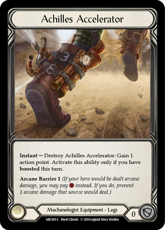 Achilles Accelerator [ARC005-C] 1st Edition Cold Foil - Devastation Store | Devastation Store