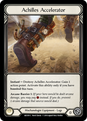Achilles Accelerator [ARC005-C] 1st Edition Cold Foil - Devastation Store | Devastation Store