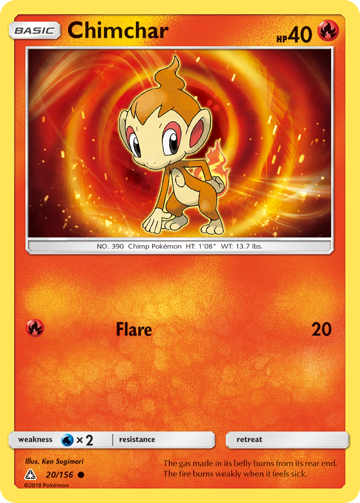 Chimchar (20/156) [Sun & Moon: Ultra Prism] | Devastation Store