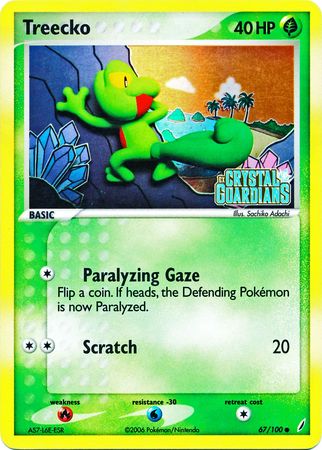 Treecko (67/100) (Stamped) [EX: Crystal Guardians] | Devastation Store