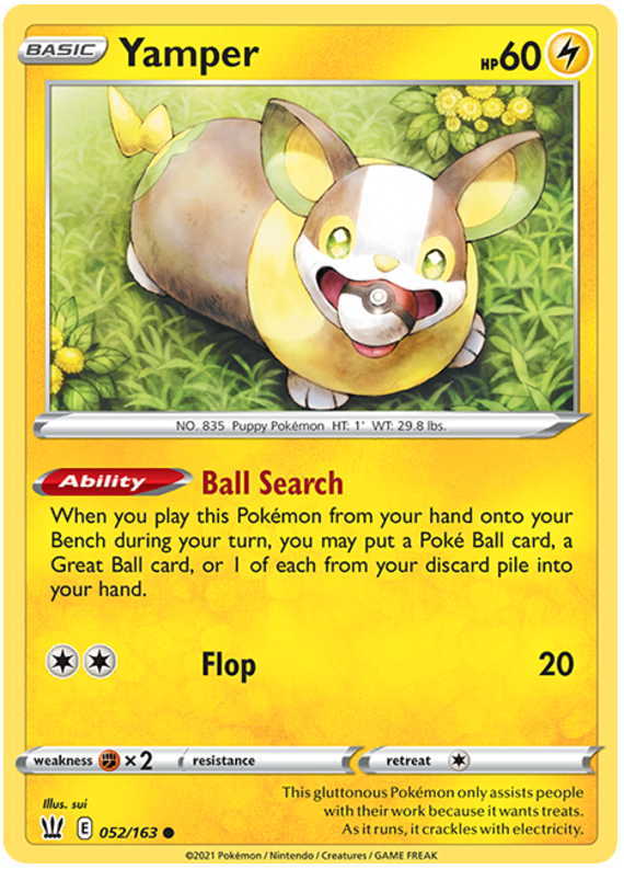Yamper (052/163) [Sword & Shield: Battle Styles] | Devastation Store