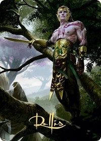 Tyvar Kell Art Card (Gold-Stamped Signature) [Kaldheim: Art Series] | Devastation Store
