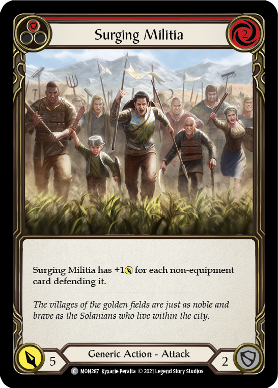 Surging Militia (Red) [MON287] 1st Edition Normal - Devastation Store | Devastation Store