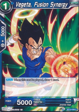 Vegeta, Fusion Synergy [BT12-036] | Devastation Store