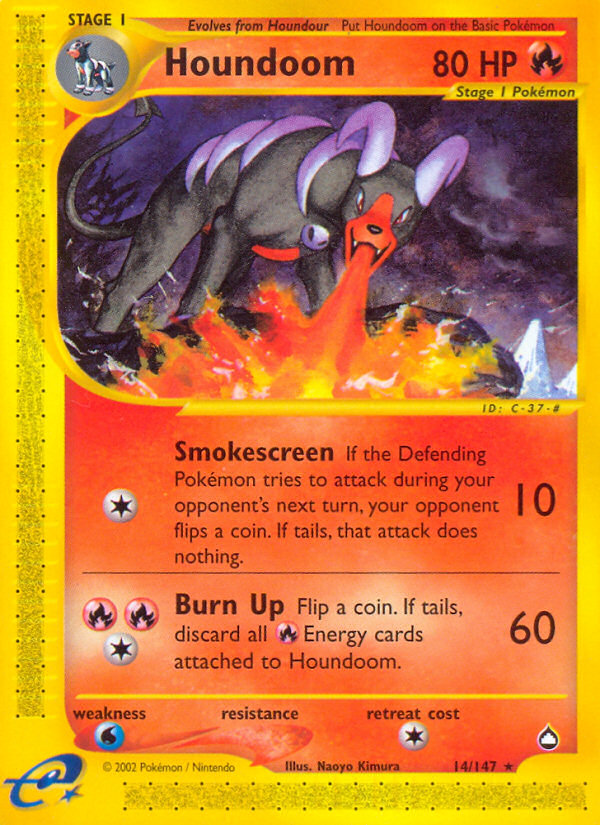 Houndoom (14/147) [Aquapolis] | Devastation Store