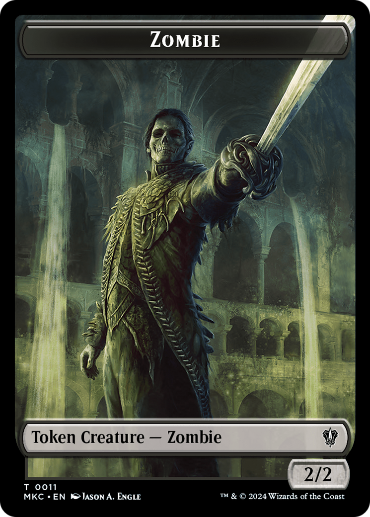 City's Blessing // Zombie Double-Sided Token [Murders at Karlov Manor Commander Tokens] | Devastation Store