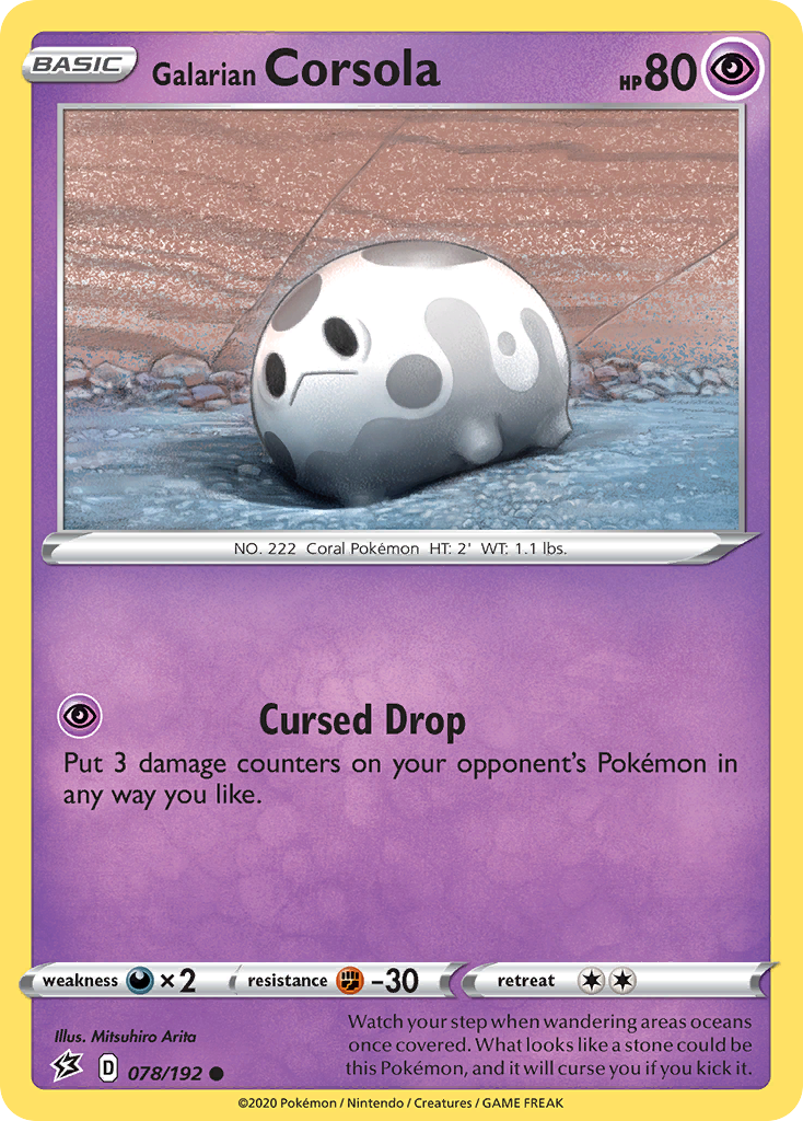 Galarian Corsola (078/192) [Sword & Shield: Rebel Clash] | Devastation Store