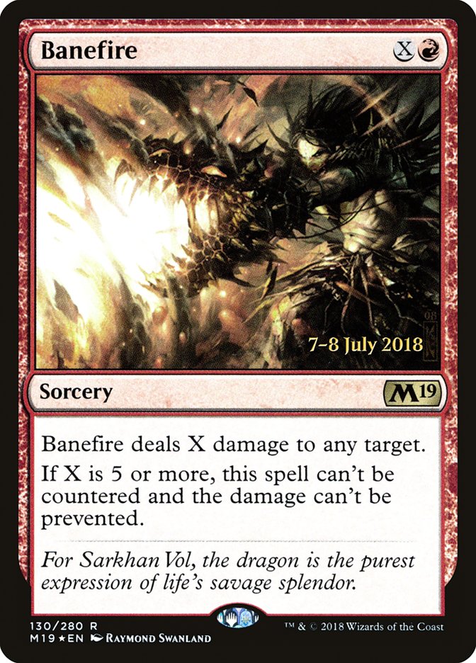 Banefire  [Core Set 2019 Prerelease Promos] | Devastation Store