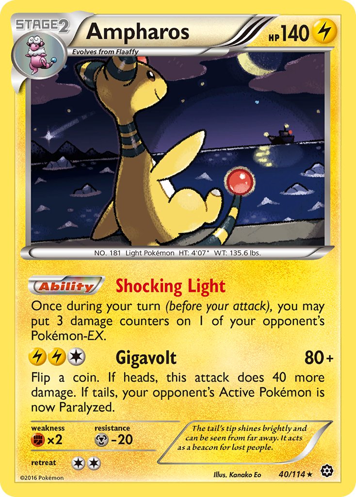 Ampharos (40/114) (Theme Deck Exclusive) [XY: Steam Siege] | Devastation Store