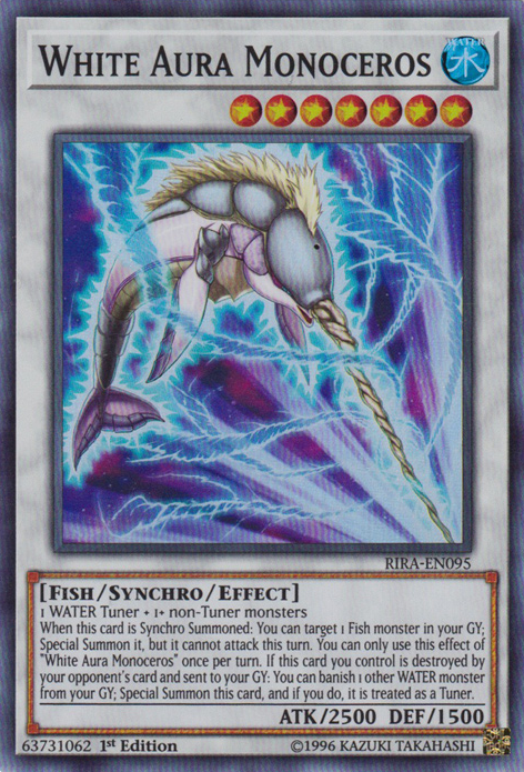 White Aura Monoceros [RIRA-EN095] Super Rare | Devastation Store