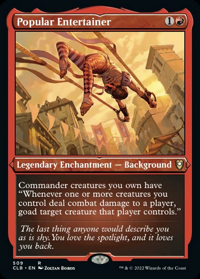 Popular Entertainer (Foil Etched) [Commander Legends: Battle for Baldur's Gate] | Devastation Store