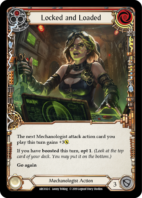 Locked and Loaded (Red) [ARC032-C] 1st Edition Normal - Devastation Store | Devastation Store