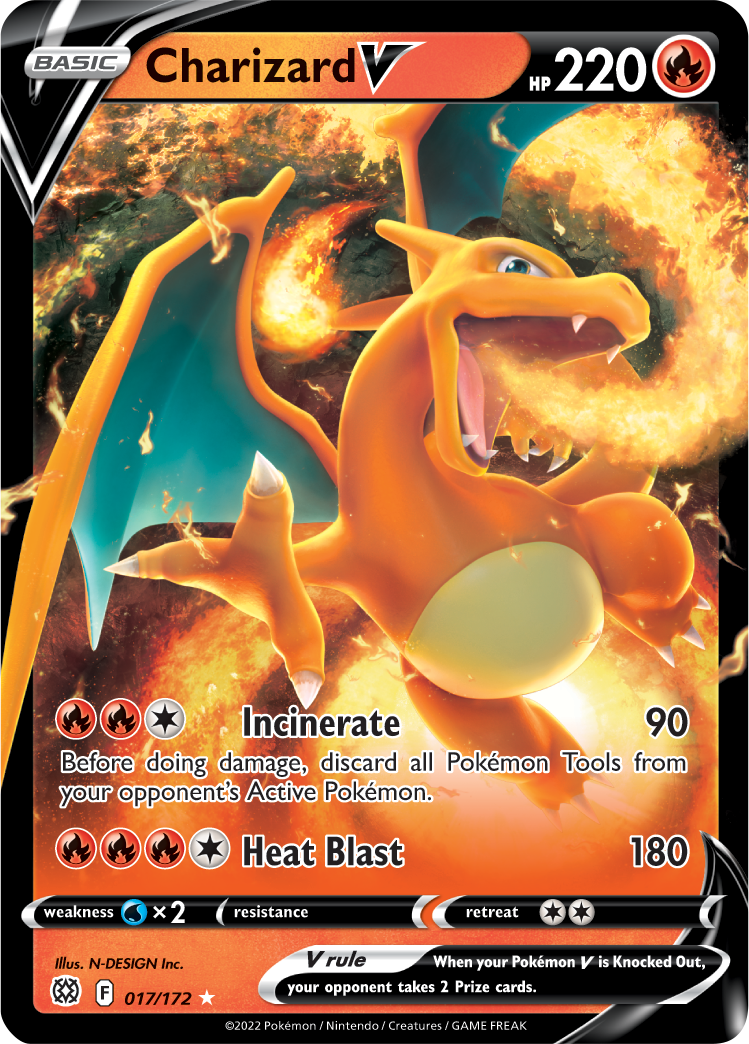 Charizard V (017/172) [Sword & Shield: Brilliant Stars] | Devastation Store