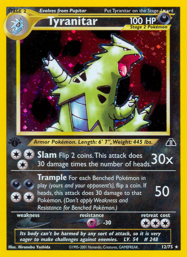 Tyranitar (12/75) [Neo Discovery 1st Edition] | Devastation Store