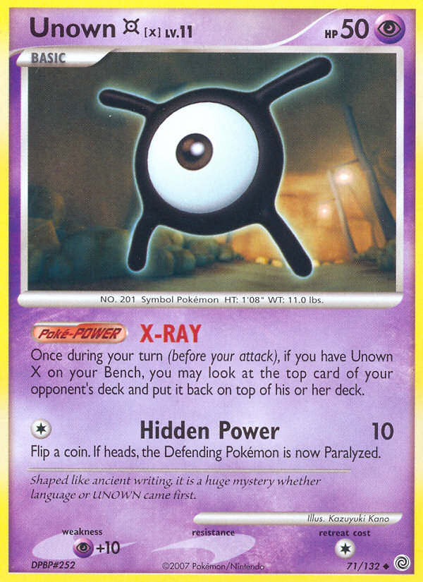 Unown X (71/132) [Diamond & Pearl: Secret Wonders] | Devastation Store