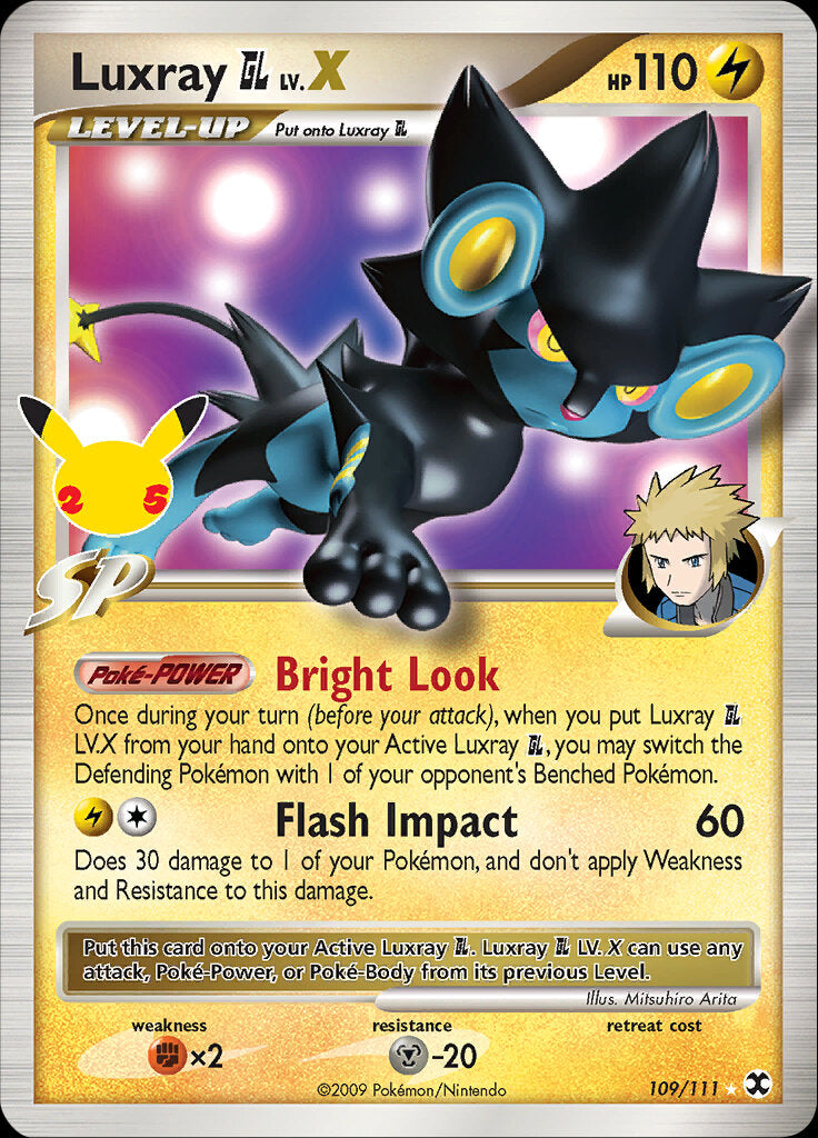 Luxray GL LV.X (109/111) [Celebrations: 25th Anniversary - Classic Collection] | Devastation Store