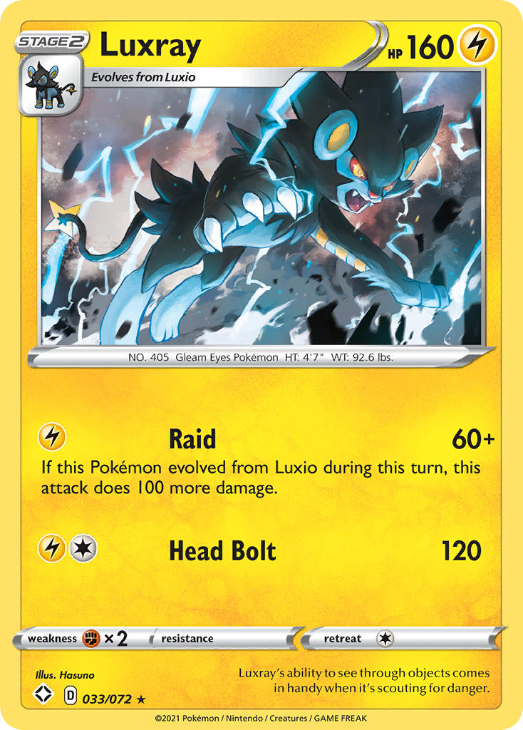 Luxray (033/072) [Sword & Shield: Shining Fates] | Devastation Store