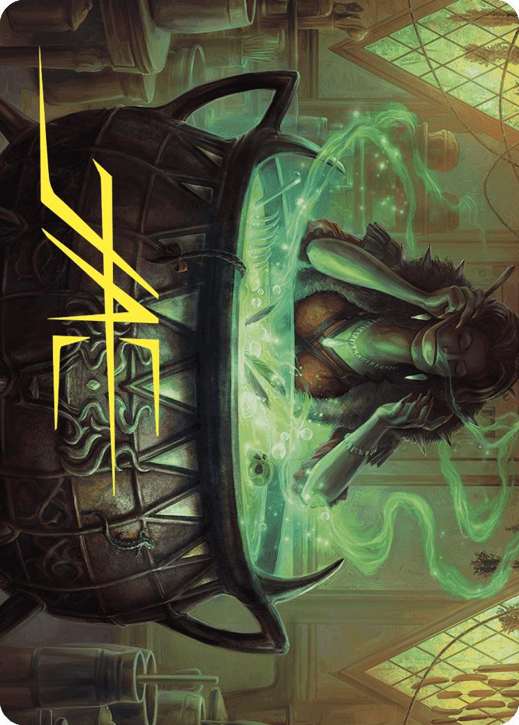 Agatha's Soul Cauldron Art Card (Gold-Stamped Signature) [Wilds of Eldraine Art Series] | Devastation Store