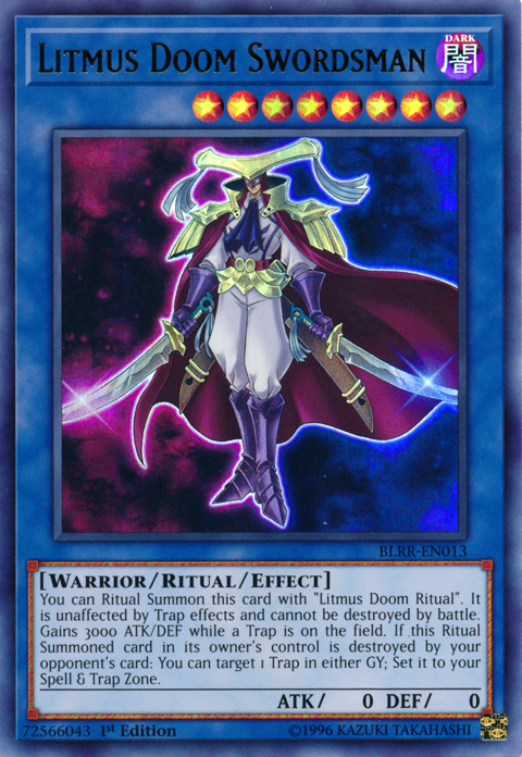 Litmus Doom Swordsman [BLRR-EN013] Ultra Rare | Devastation Store