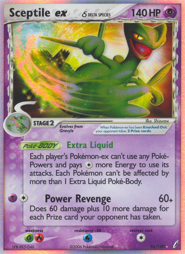 Sceptile ex (96/100) (Delta Species) [EX: Crystal Guardians] | Devastation Store