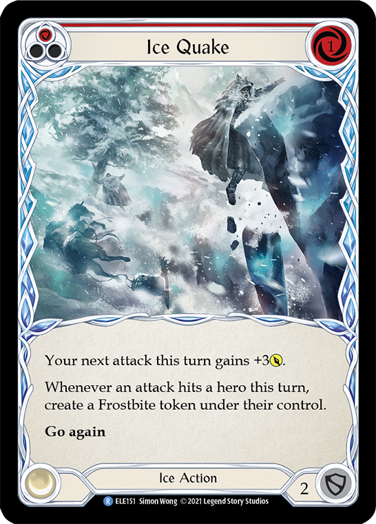 Ice Quake (Red) [ELE151] (Tales of Aria)  1st Edition Normal | Devastation Store