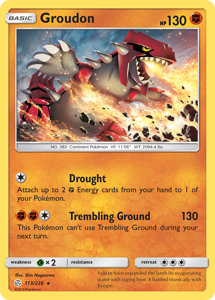 Groudon (113/236) [Sun & Moon: Cosmic Eclipse] | Devastation Store