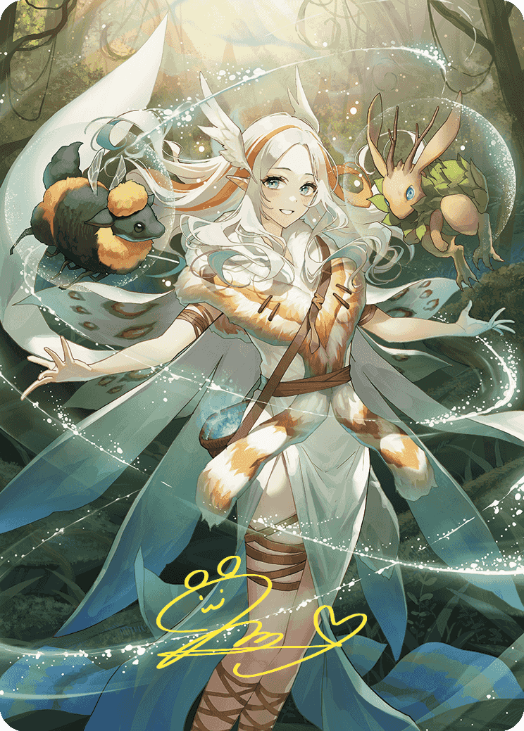 Greater Auramancy Anime Art Card (Gold-Stamped Signature) [Wilds of Eldraine Art Series] | Devastation Store