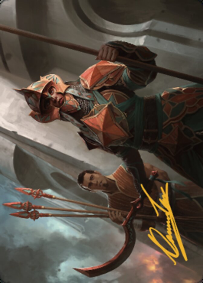 Siege Veteran Art Card (Gold-Stamped Signature) [The Brothers' War Art Series] | Devastation Store