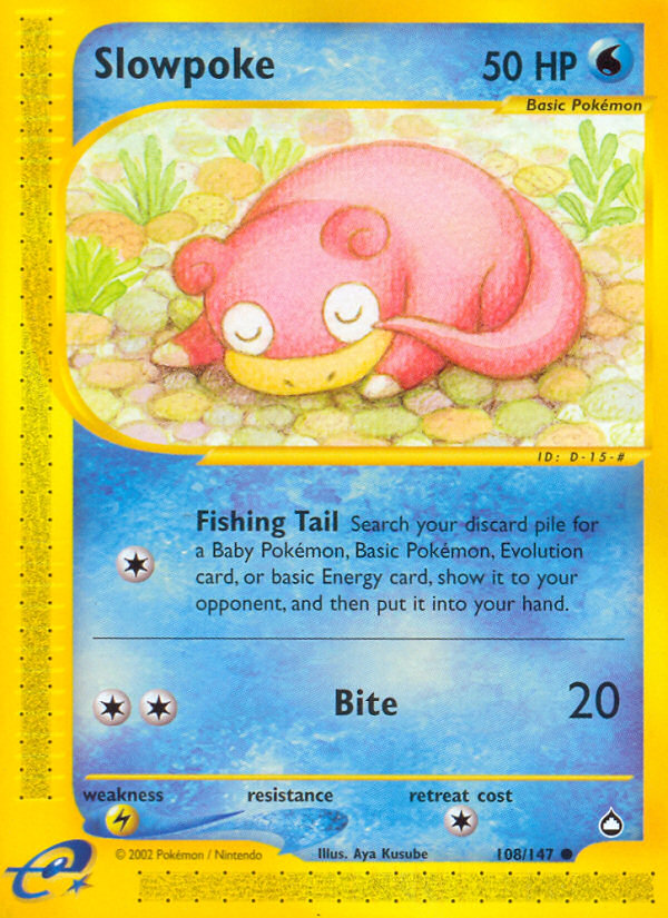 Slowpoke (108/147) [Aquapolis] | Devastation Store